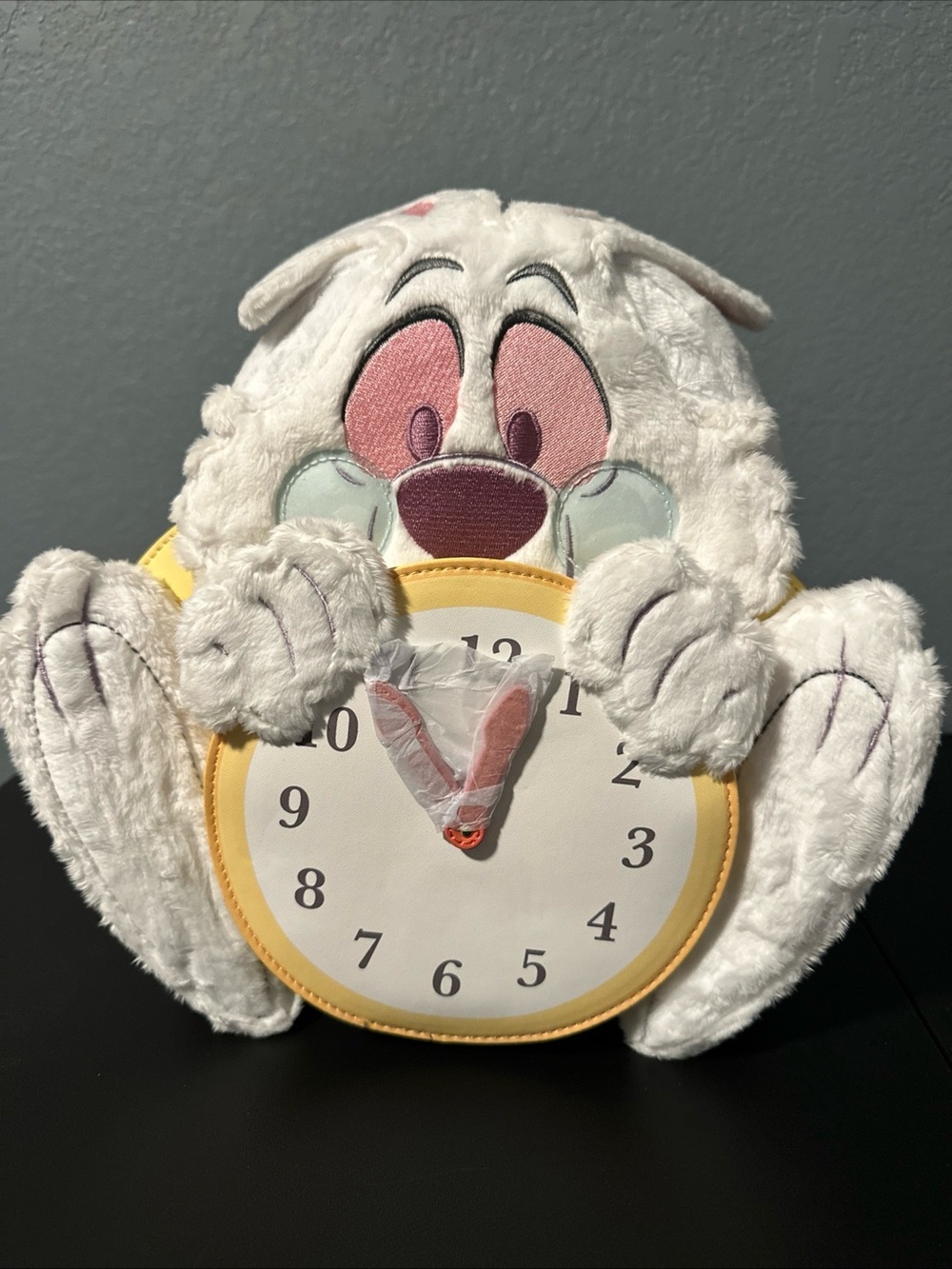 Disney Loungefly Alice in Wonderland White Rabbit Clock Mini Backpack NWT RARE